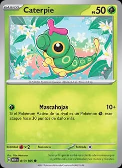 Caterpie card in Spanish