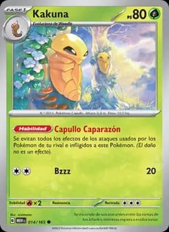 Kakuna card in Spanish