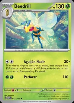 Beedrill card in Spanish