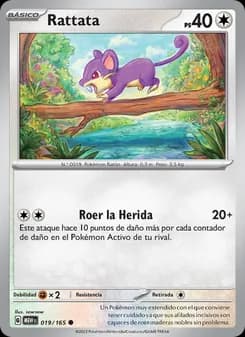 Rattata card in Spanish