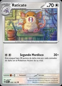 Raticate card in Spanish