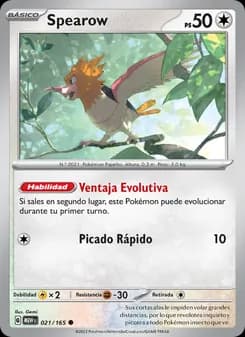 Spearow card in Spanish