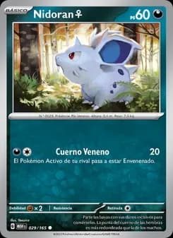 Nidoran♀ card in Spanish