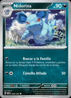 Nidorina card in Spanish