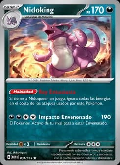 Nidoking card in Spanish
