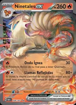 Ninetales ex card in Spanish