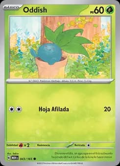 Oddish card in Spanish