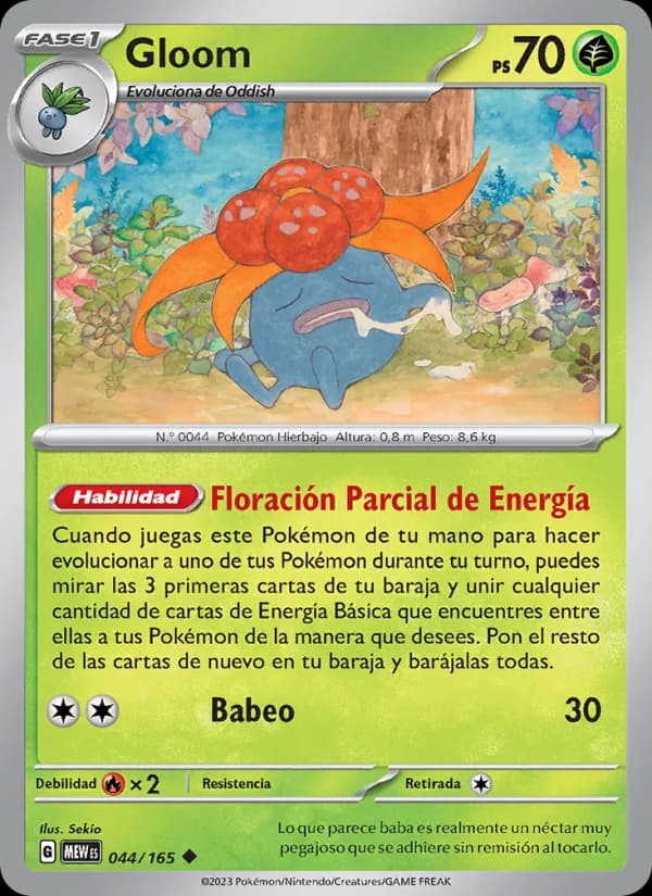 Gloom card in Spanish