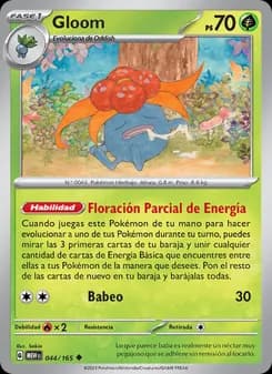 Gloom card in Spanish
