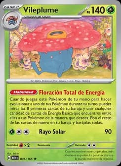 Vileplume card in Spanish
