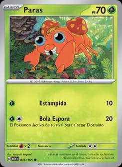 Paras card in Spanish