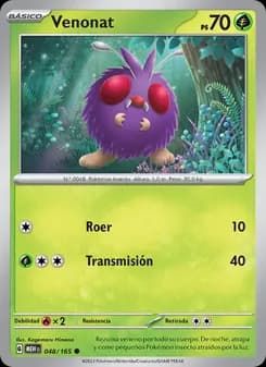 Venonat card in Spanish