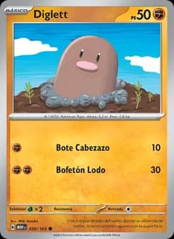 Diglett card in Spanish