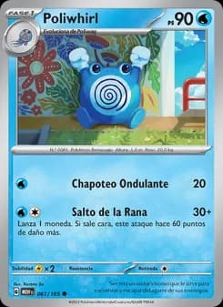 Poliwhirl card in Spanish