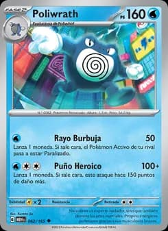 Poliwrath card in Spanish
