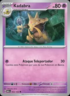Kadabra card in Spanish