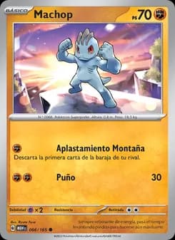 Machop card in Spanish