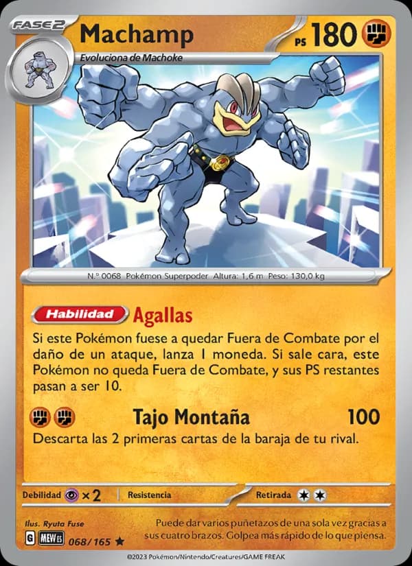 Machamp card in Spanish