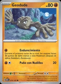 Geodude card in Spanish