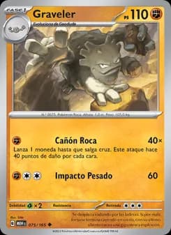 Graveler card in Spanish