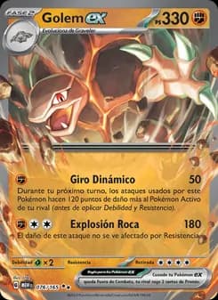 Golem ex card in Spanish