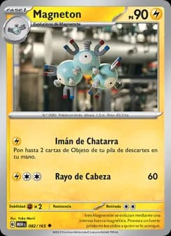 Magneton card in Spanish