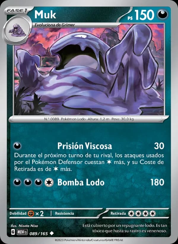 Muk card in Spanish