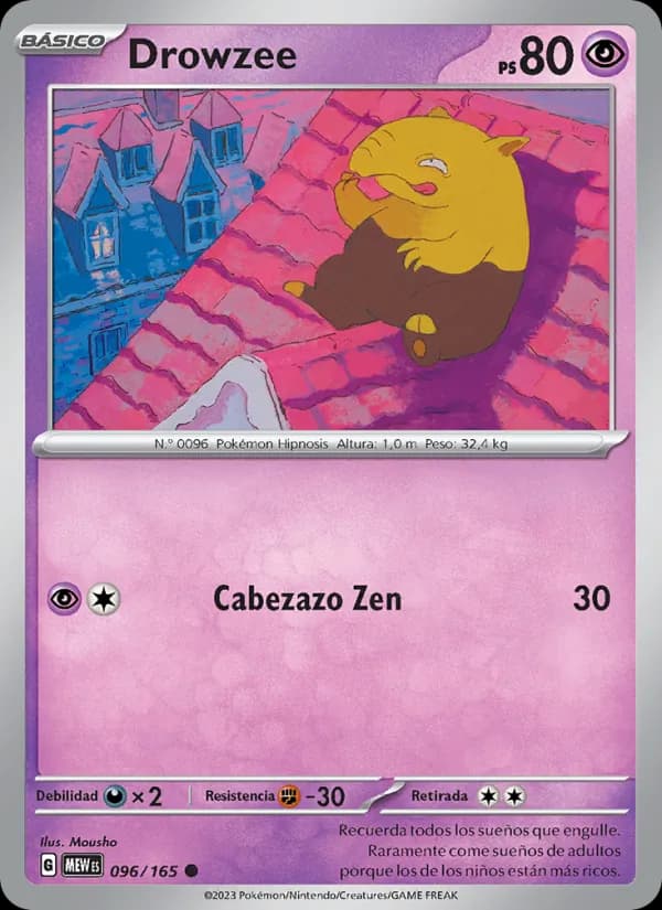 Drowzee card in Spanish