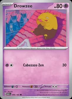 Drowzee card in Spanish