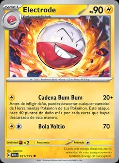 Electrode card in Spanish
