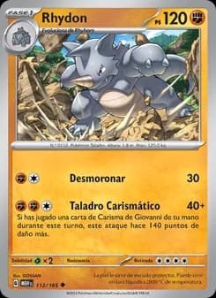 Rhydon card in Spanish