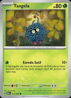 Tangela card in Spanish