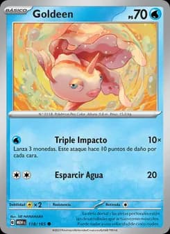 Goldeen card in Spanish