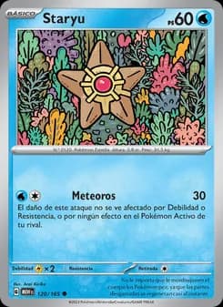 Staryu card in Spanish