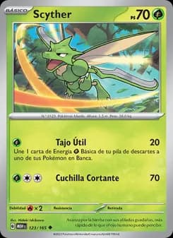 Scyther card in Spanish