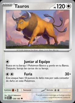 Tauros card in Spanish