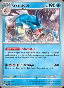 Gyarados card in Spanish