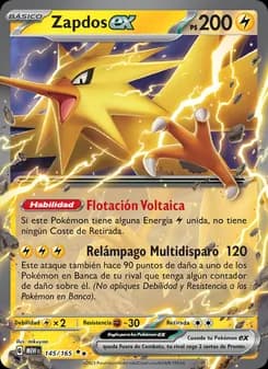Zapdos ex card in Spanish