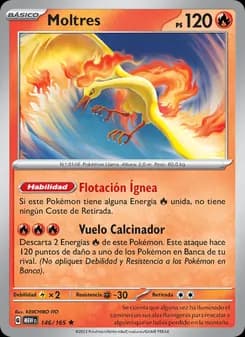 Moltres card in Spanish
