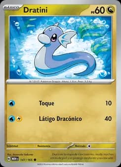 Dratini card in Spanish