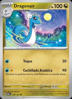 Dragonair card in Spanish