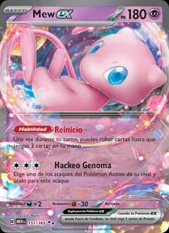Mew ex card in Spanish