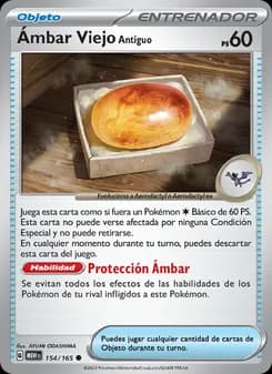 Ámbar Viejo Antiguo card in Spanish
