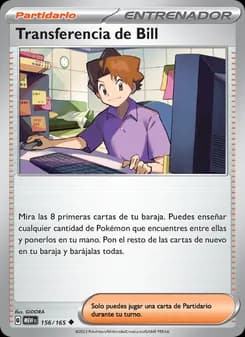 Transferencia de Bill card in Spanish