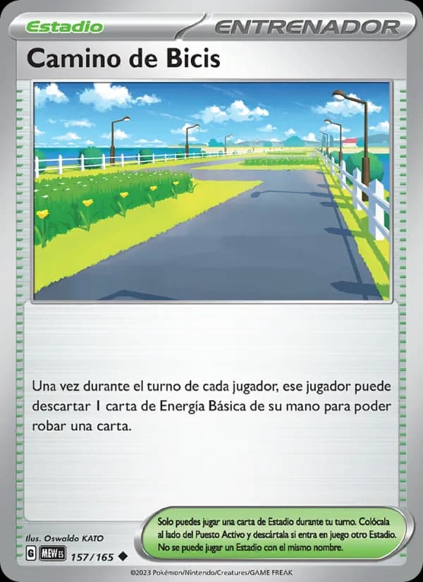 Camino de Bicis card in Spanish