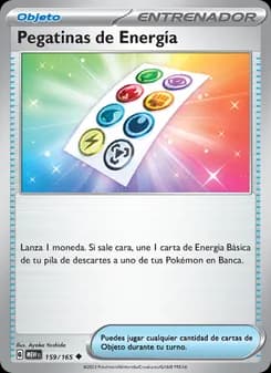 Pegatinas de Energía card in Spanish