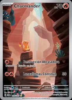 Charmander card in Spanish