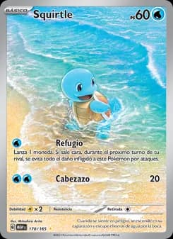 Squirtle card in Spanish