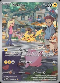 Pikachu card in Spanish