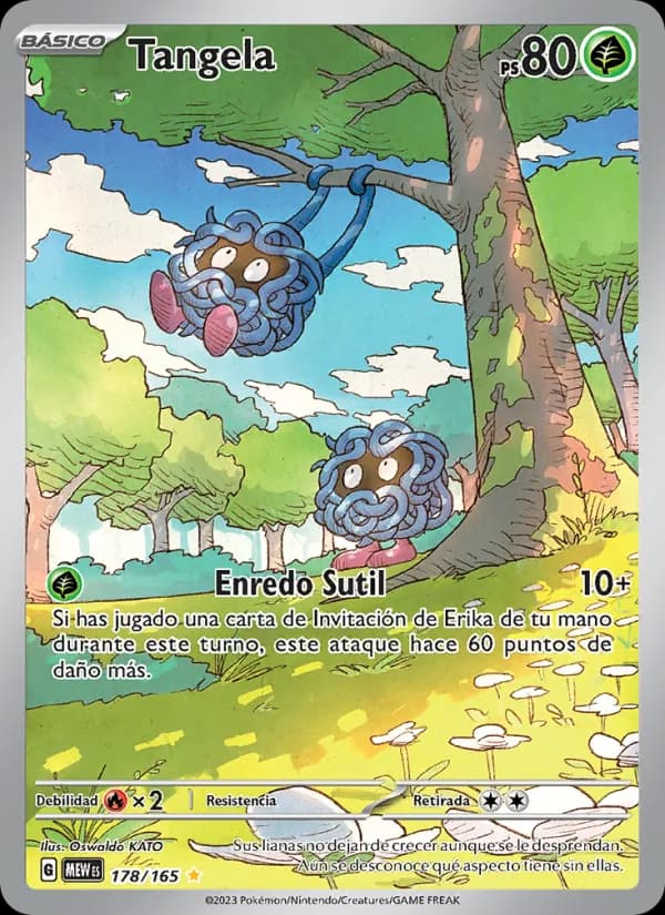 Tangela card in Spanish